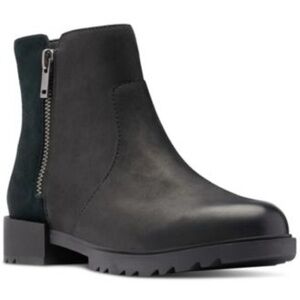 Sorel Emilie ll Zip‎ Waterproof Booties Black Size 6